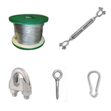 Heavy Duty Indoor/Outdoor Hardware Kit - sliding cable system (Hardware Only)