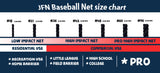 Overstock - JFN #18 Nylon Baseball Backstop Net