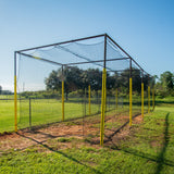 Overstock - JFN #36 Nylon Batting Cage Net, 11'H x 15'W x 55'L with 2 Doors - New