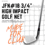 JFN #18 3/4" Mesh Nylon High Impact Golf Net, Custom Size