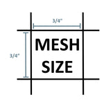 JFN #18 3/4" Mesh Golf Practice Cage/ Baseball Batting Cage, 10' H X 8' W X 63' L, Net Only