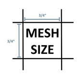 JFN #18 3/4" Mesh Golf Practice Cage/ Baseball Batting Cage, 10' H X 8' W X 63' L, Net Only