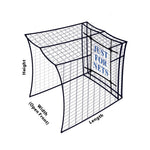 JFN #18 1" Mesh Golf Practice Cage, Custom Size (Net Only)