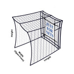 JFN #24 3/4" Mesh Pro High Impact Golf Practice Cage Net, Custom Size (Net Only)